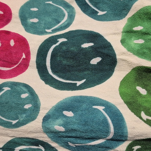 Sz M L NWOT Farm Rio Smiley LGBTQ+ Pride Rainbow Smile Jumpsuit Pants - Picture 8 of 8